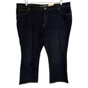 Universal Thred Denim Jeans Women's plus size 22 stretch flared crop dark wash